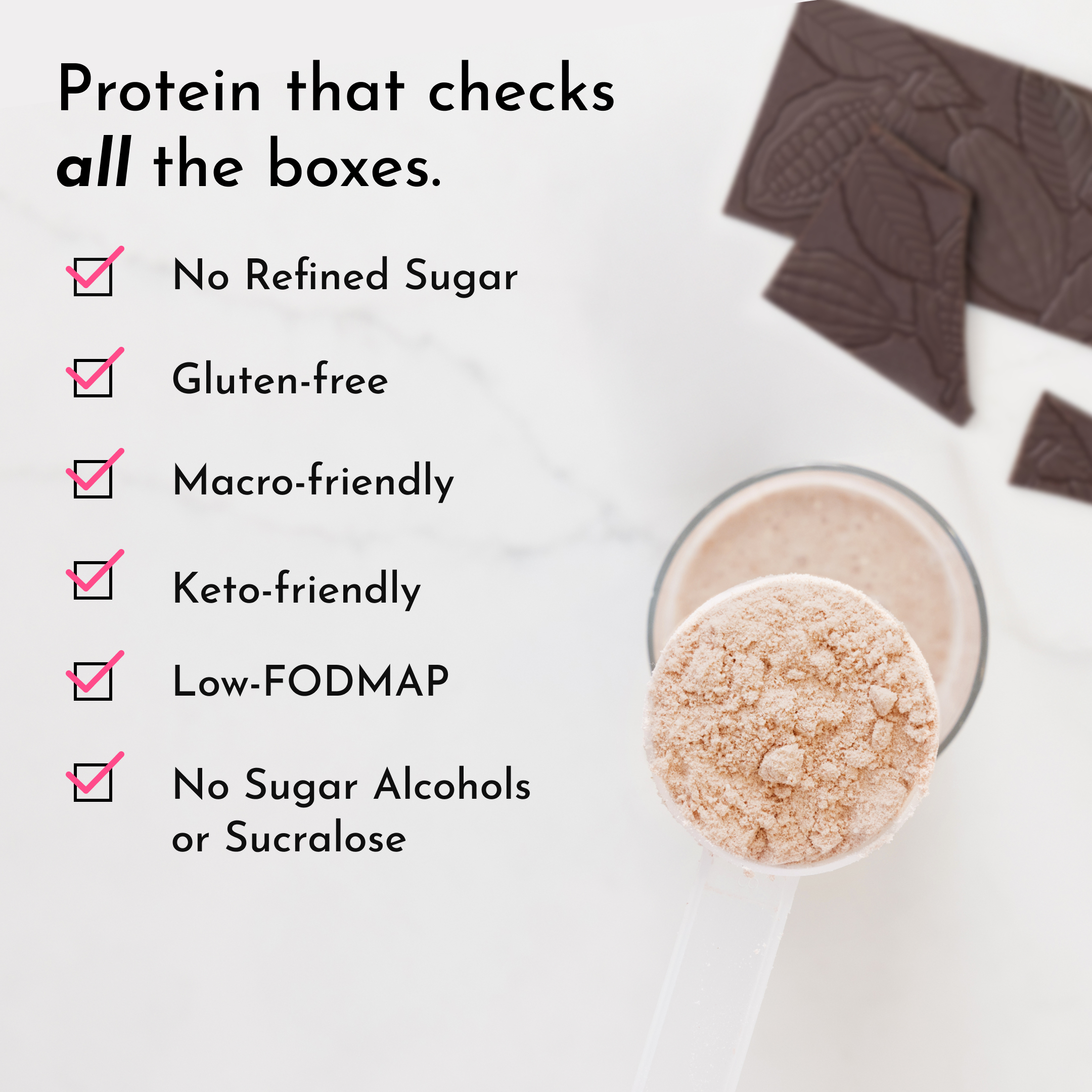 Daneise's Double Chocolate Protein Powder