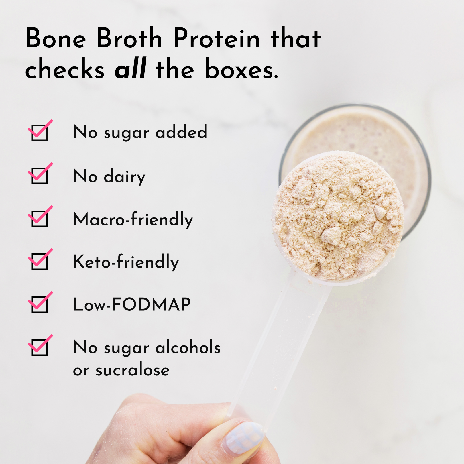 French Vanilla Bone Broth Protein Powder