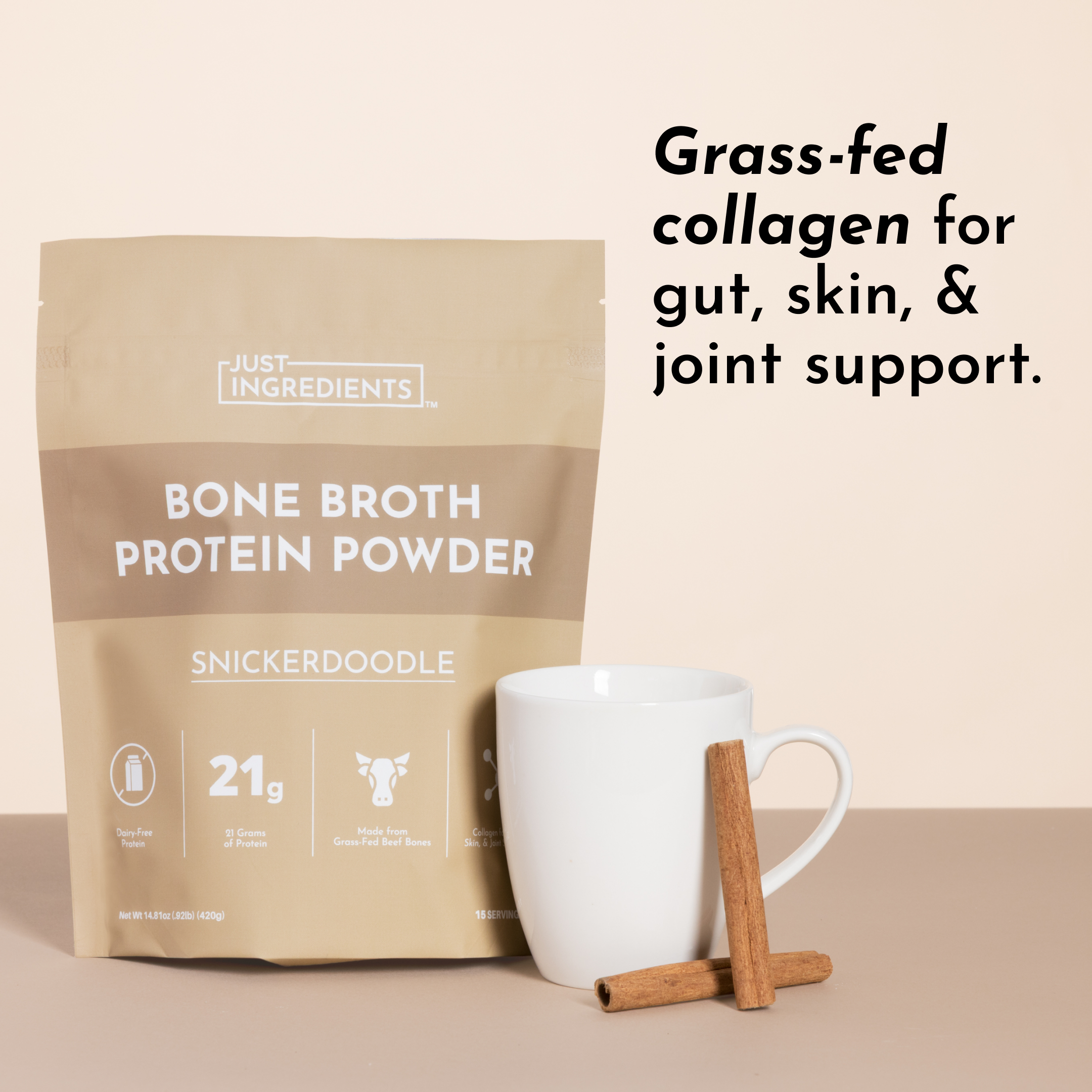 Snickerdoodle Bone Broth Protein Powder
