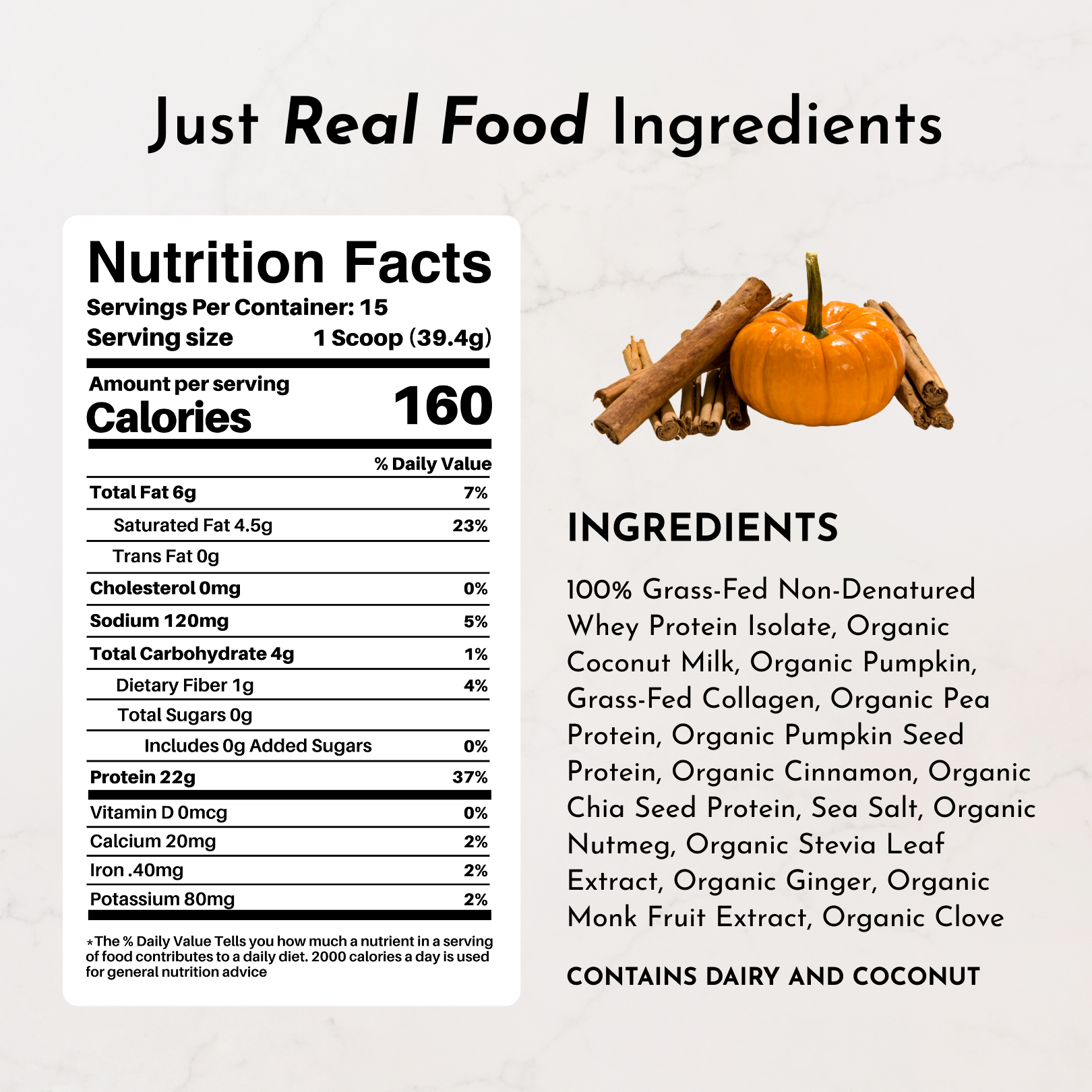 Pumpkin Spice Protein Powder