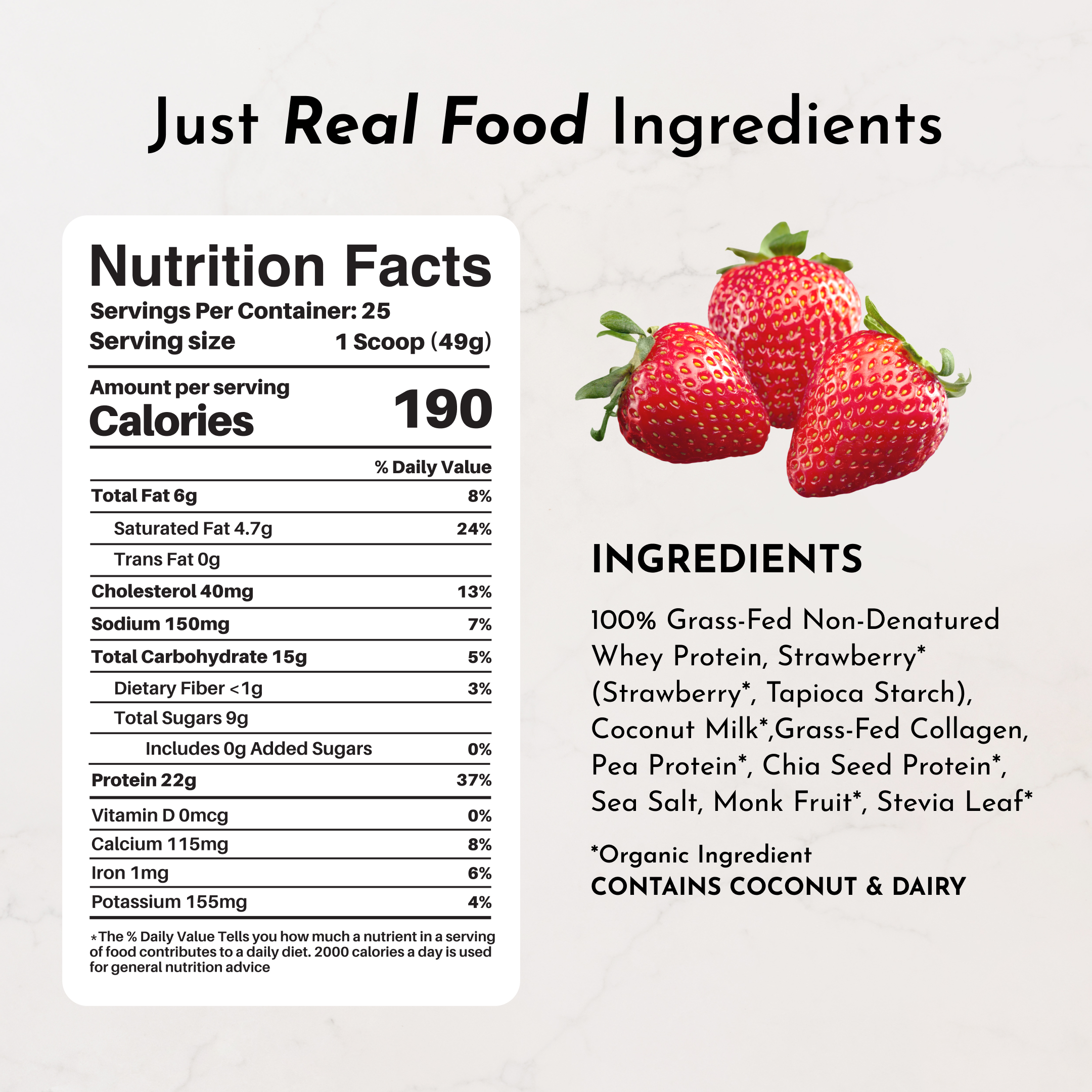 Strawberries & Cream Protein Powder