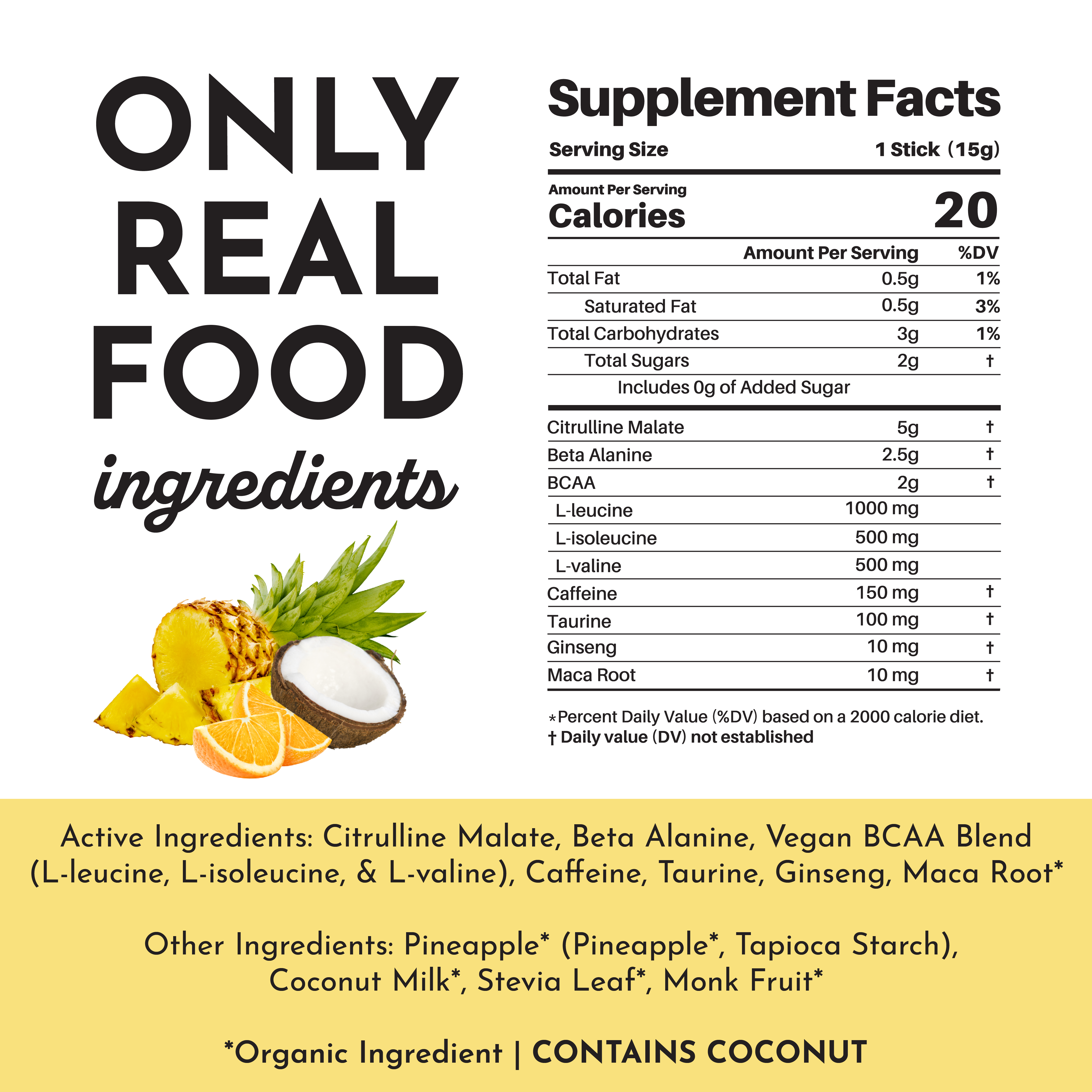 Tropical Paradise Pre-Workout Stick