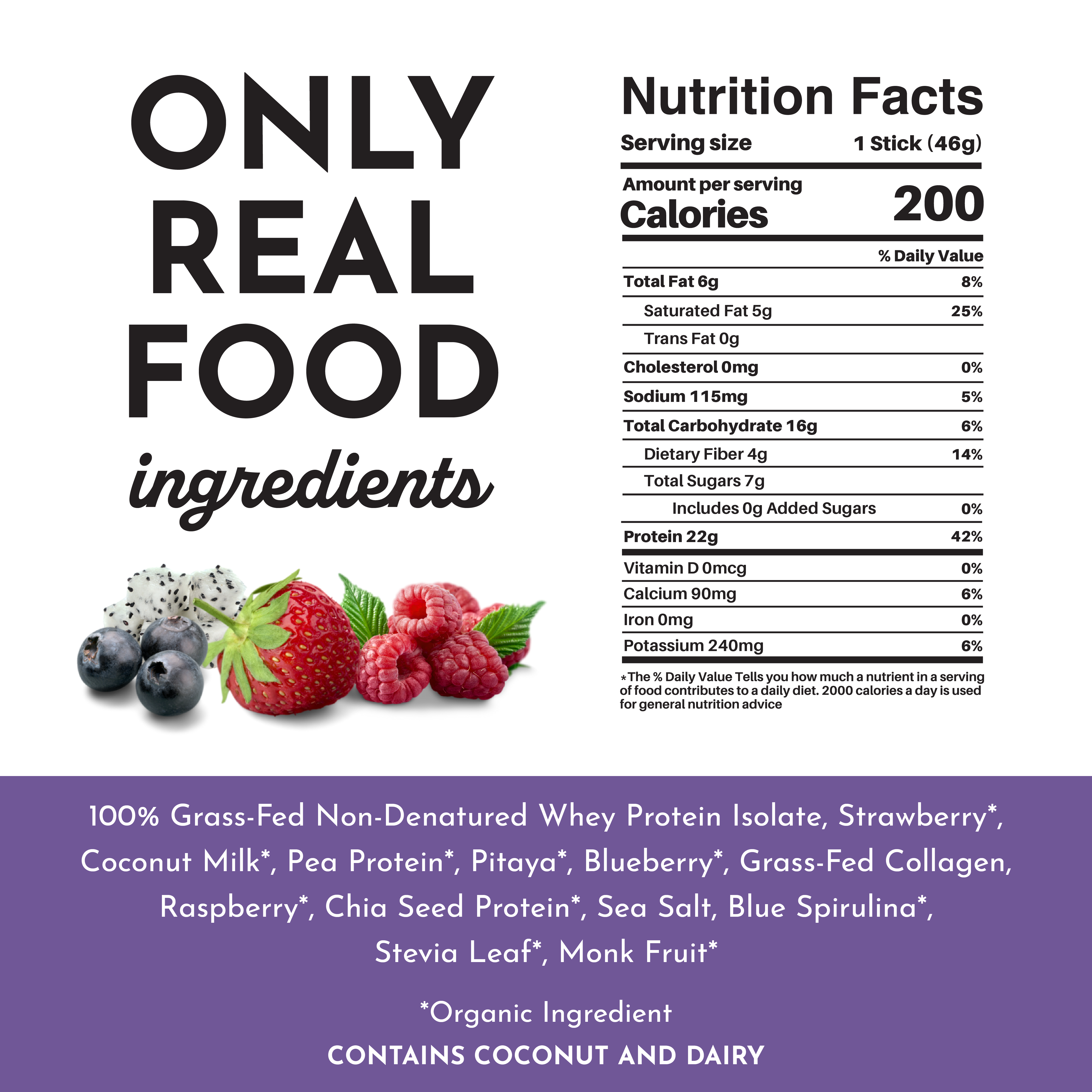 Mountain Berry Protein Powder Stick