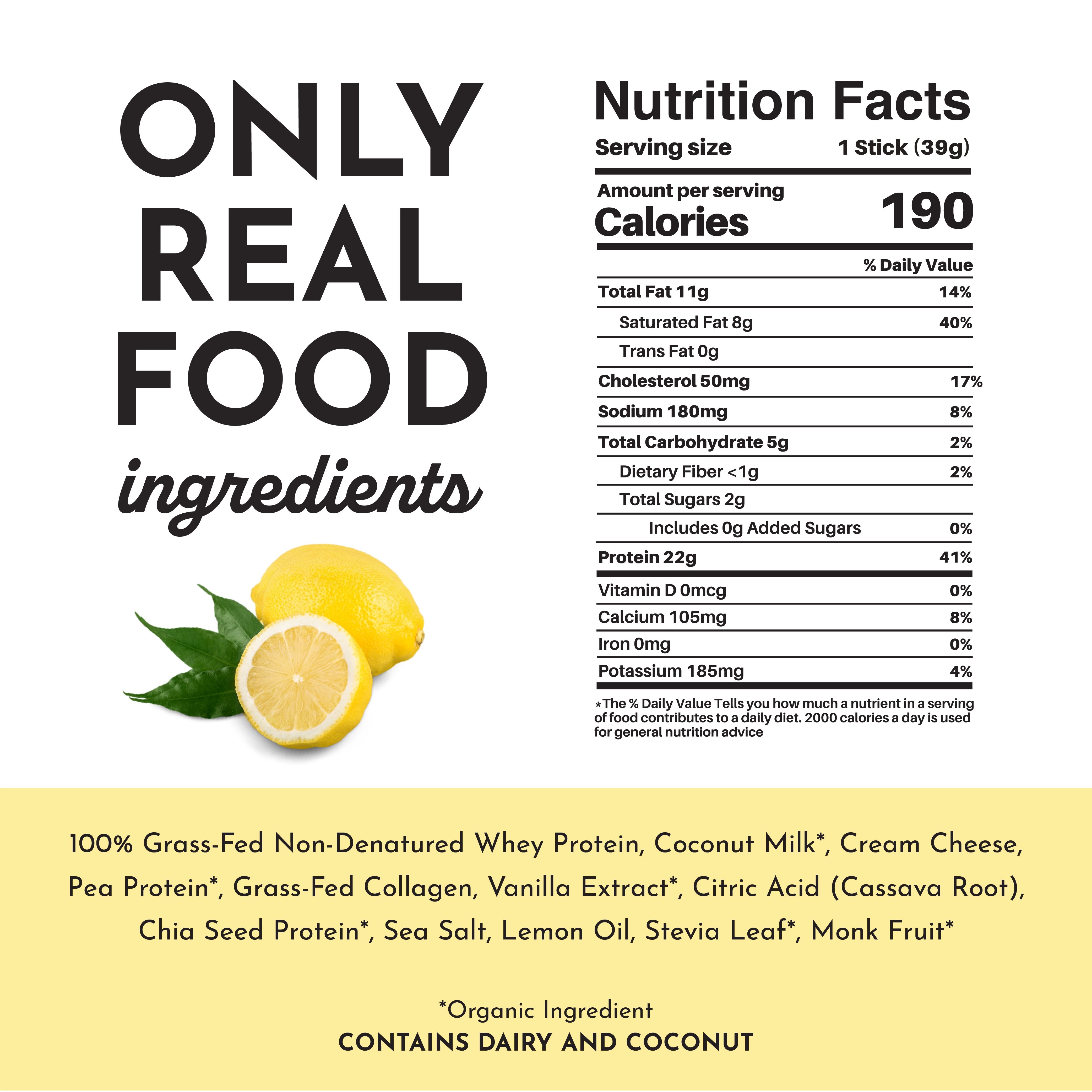 Lemon Swish Protein Powder Stick