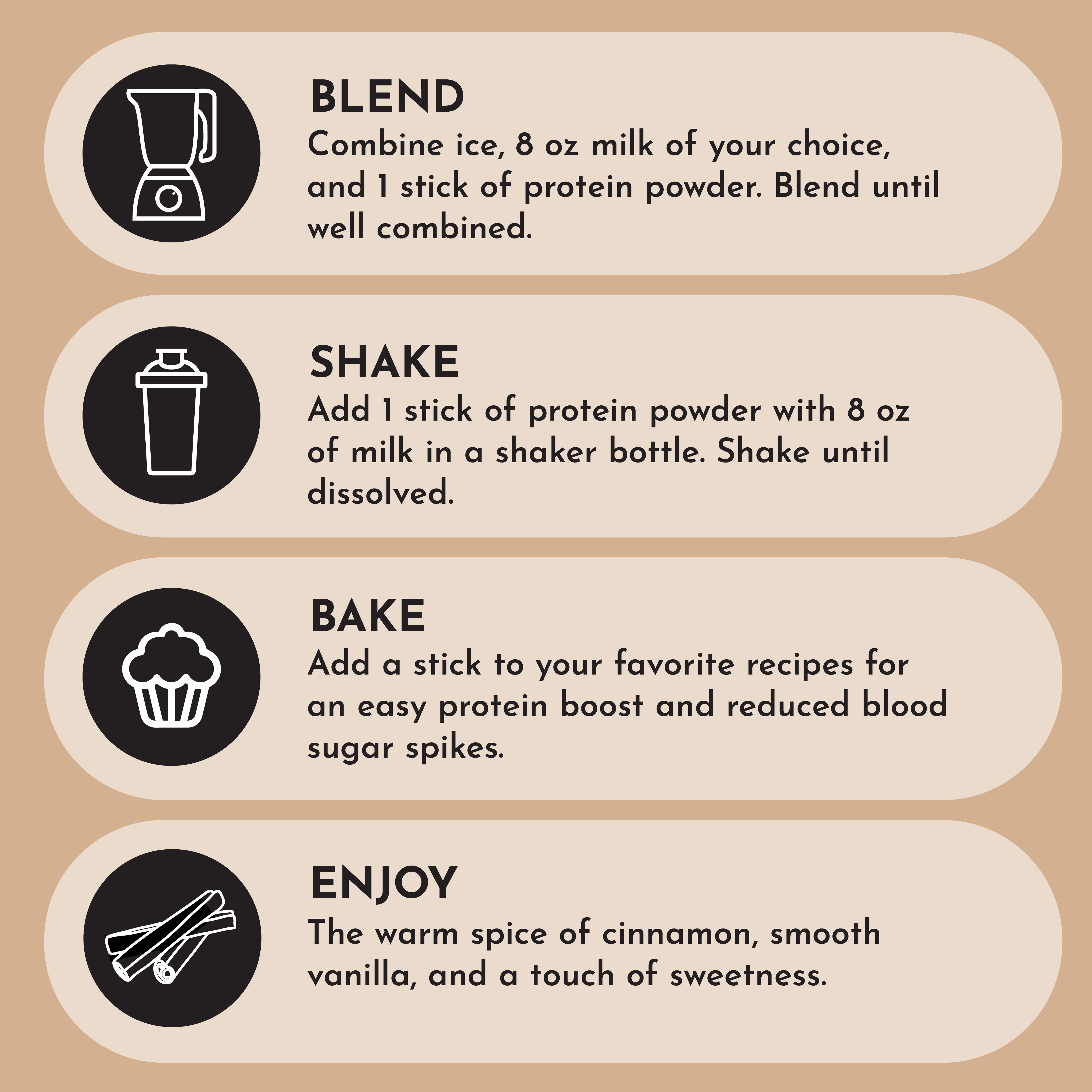 Snickerdoodle Protein Powder Stick