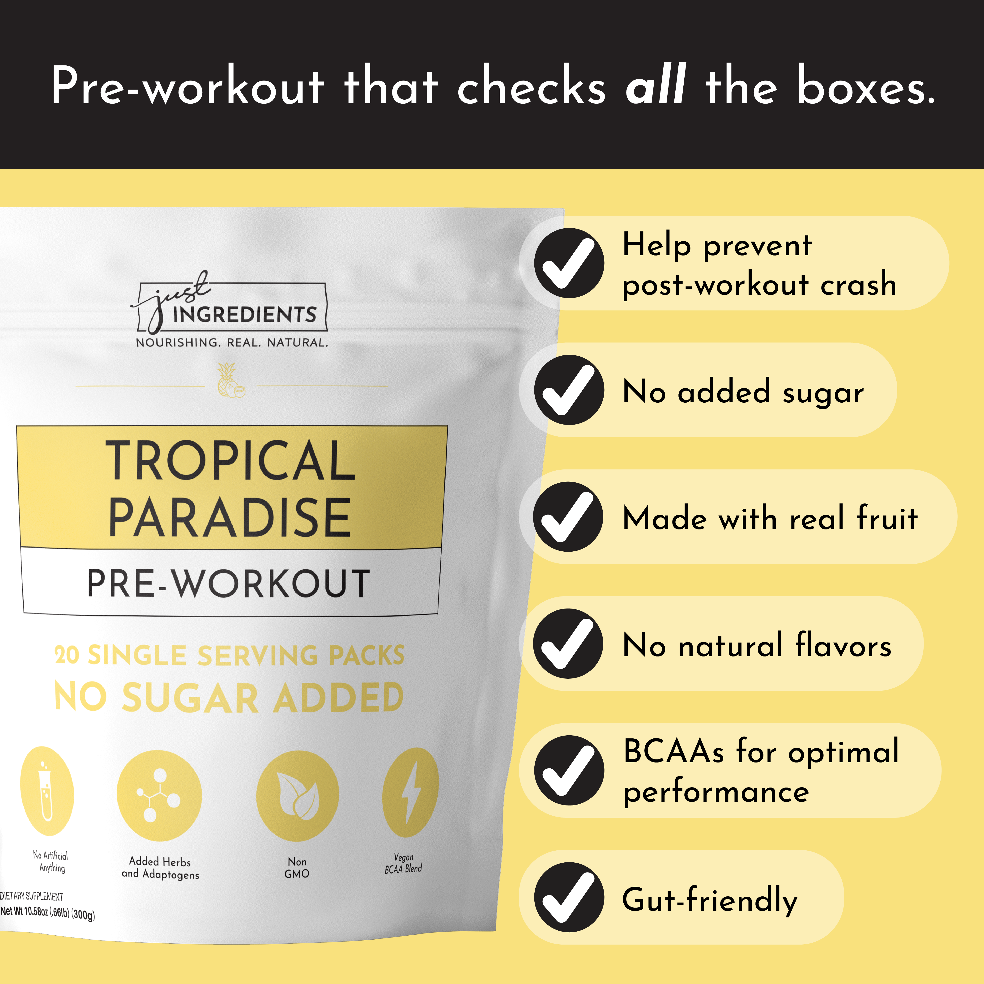 Tropical Paradise Pre-Workout Single Serving Packs (20)