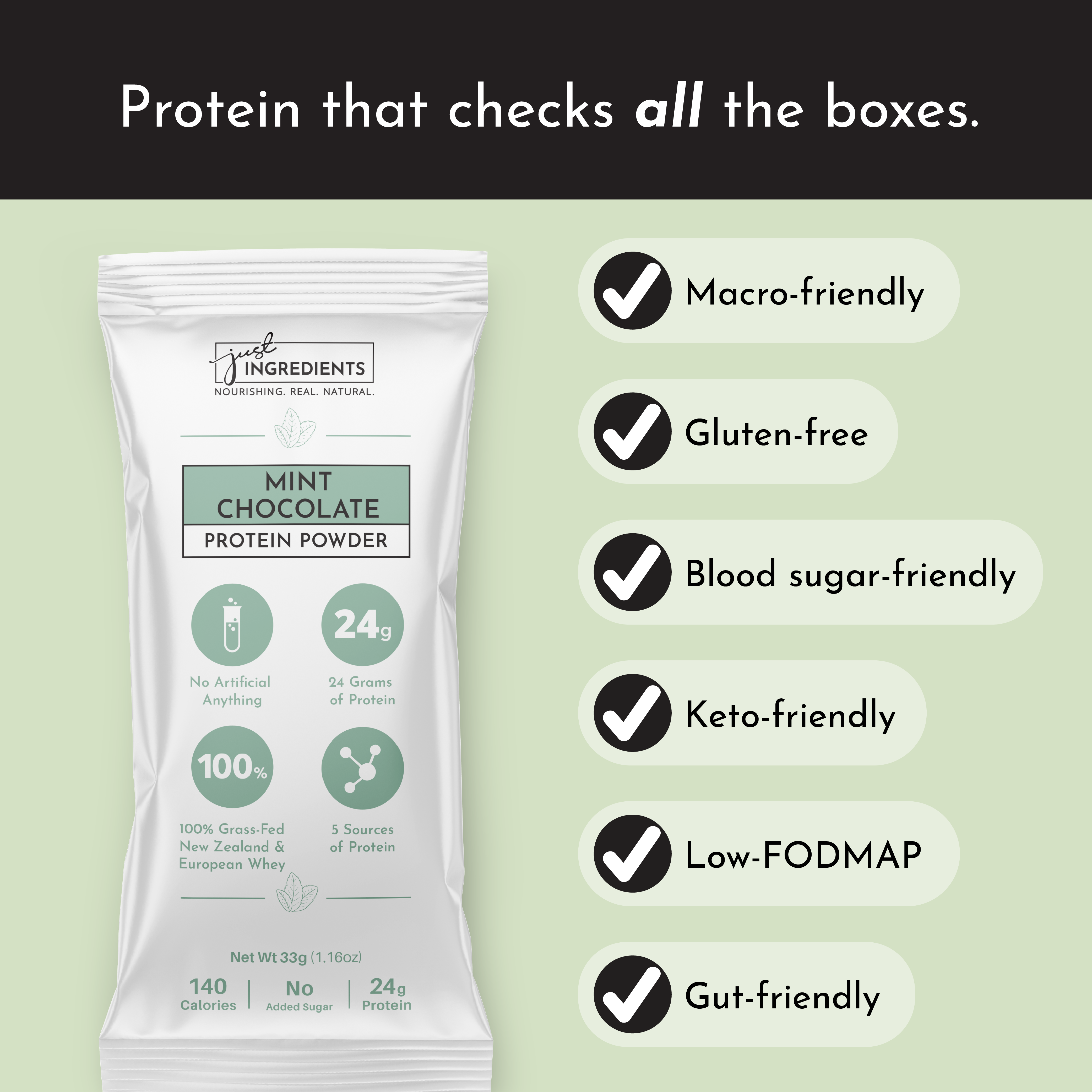 Mint Chocolate Protein Powder Stick