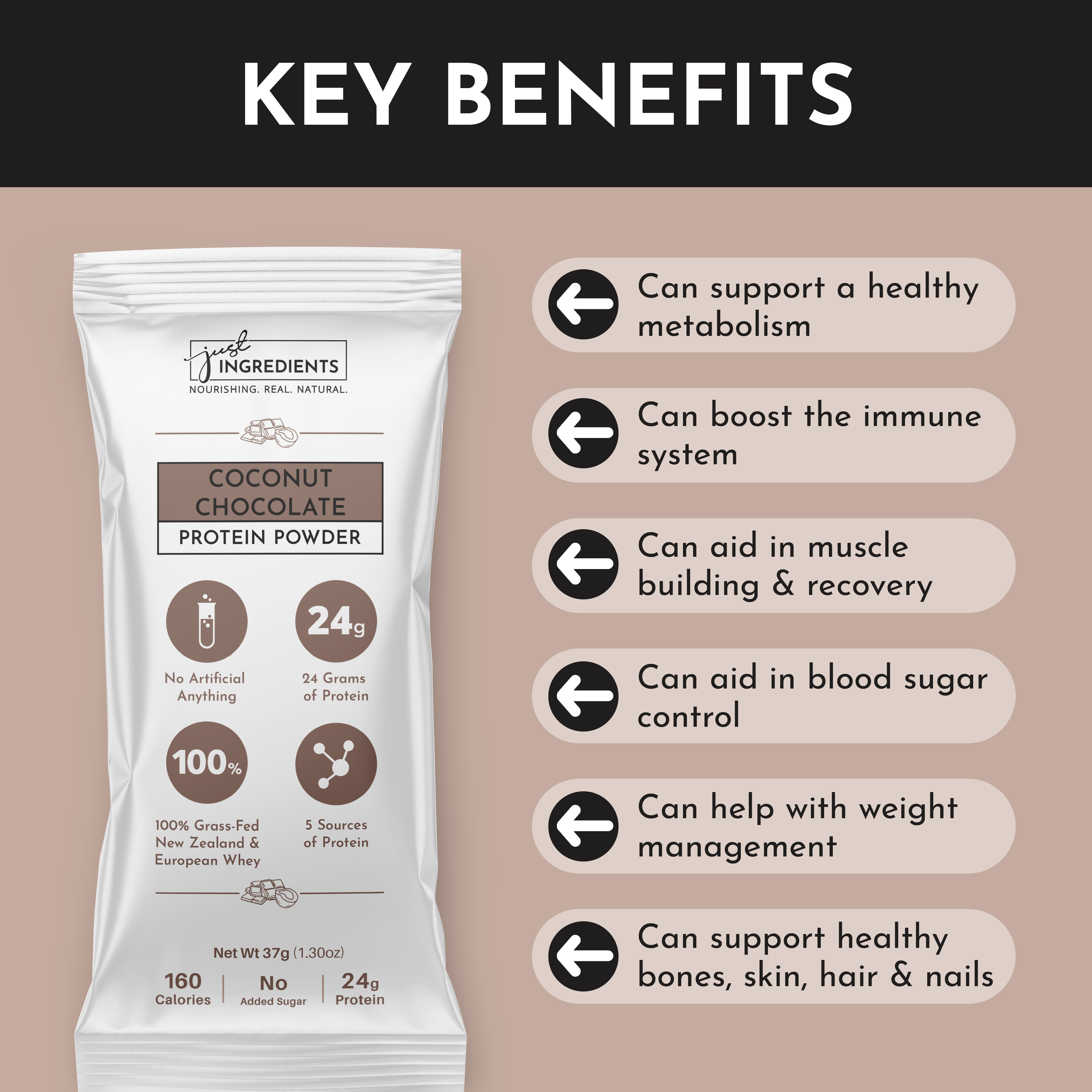 Coconut Chocolate Protein Powder Stick