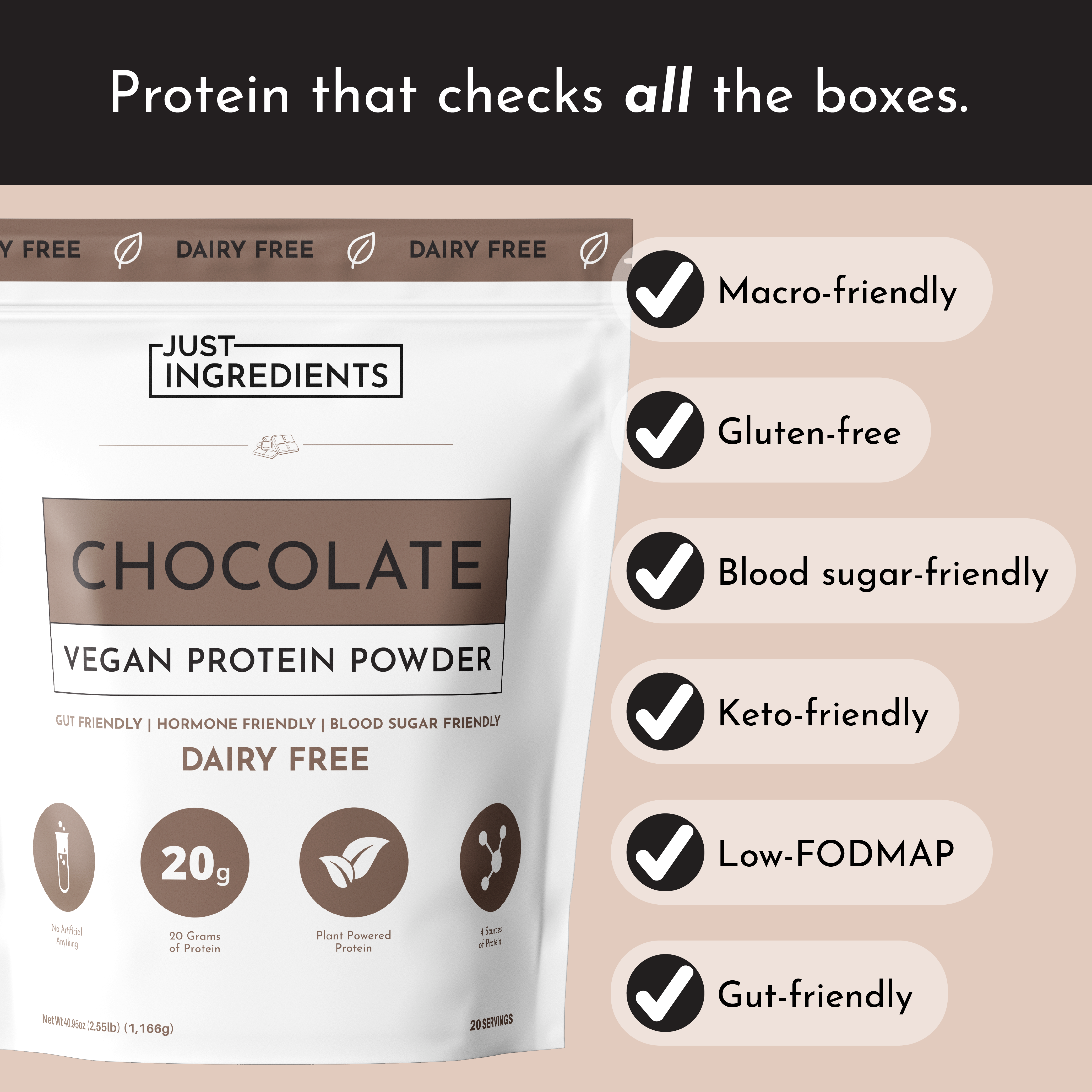 Vegan Chocolate Protein Powder