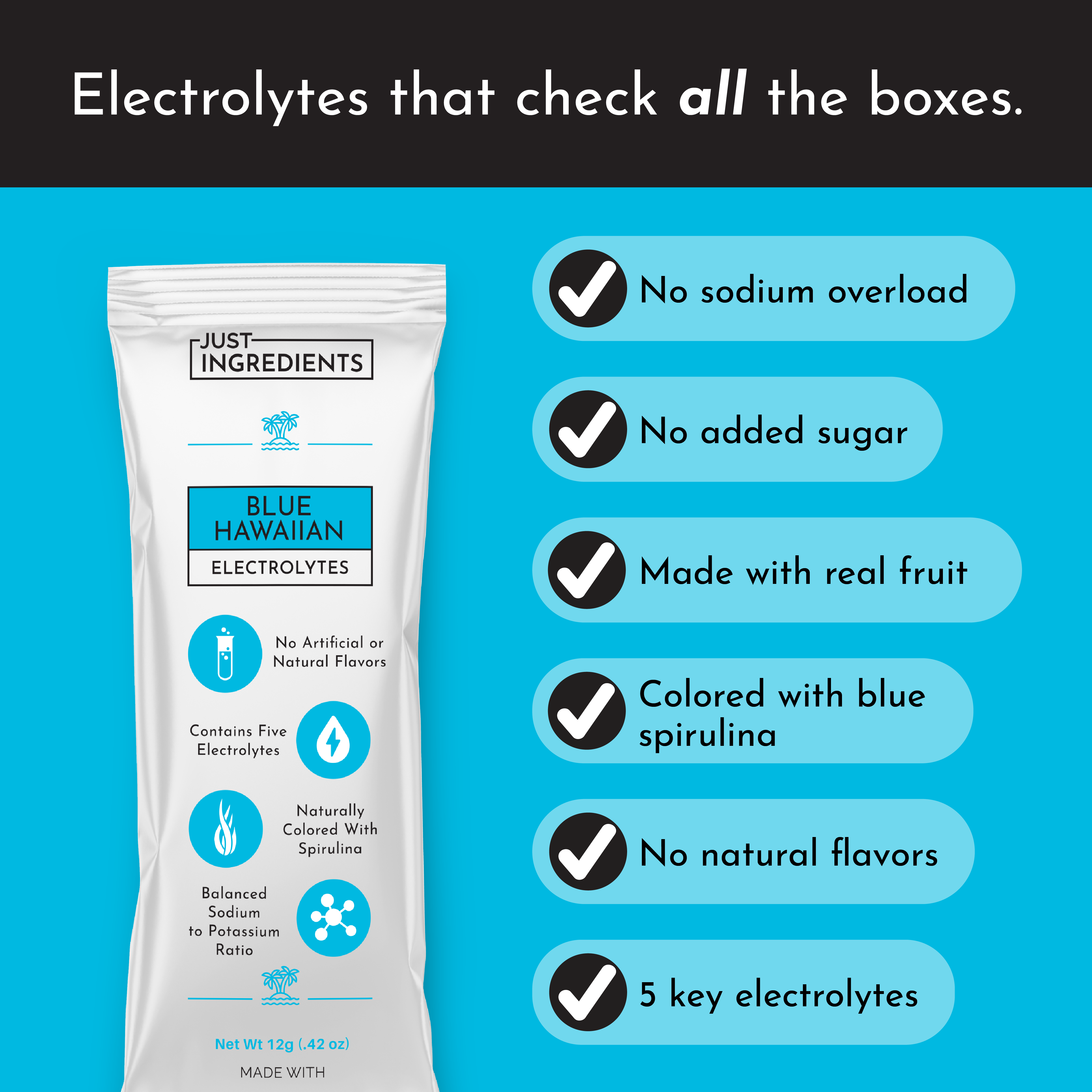 Blue Hawaiian Electrolytes Stick