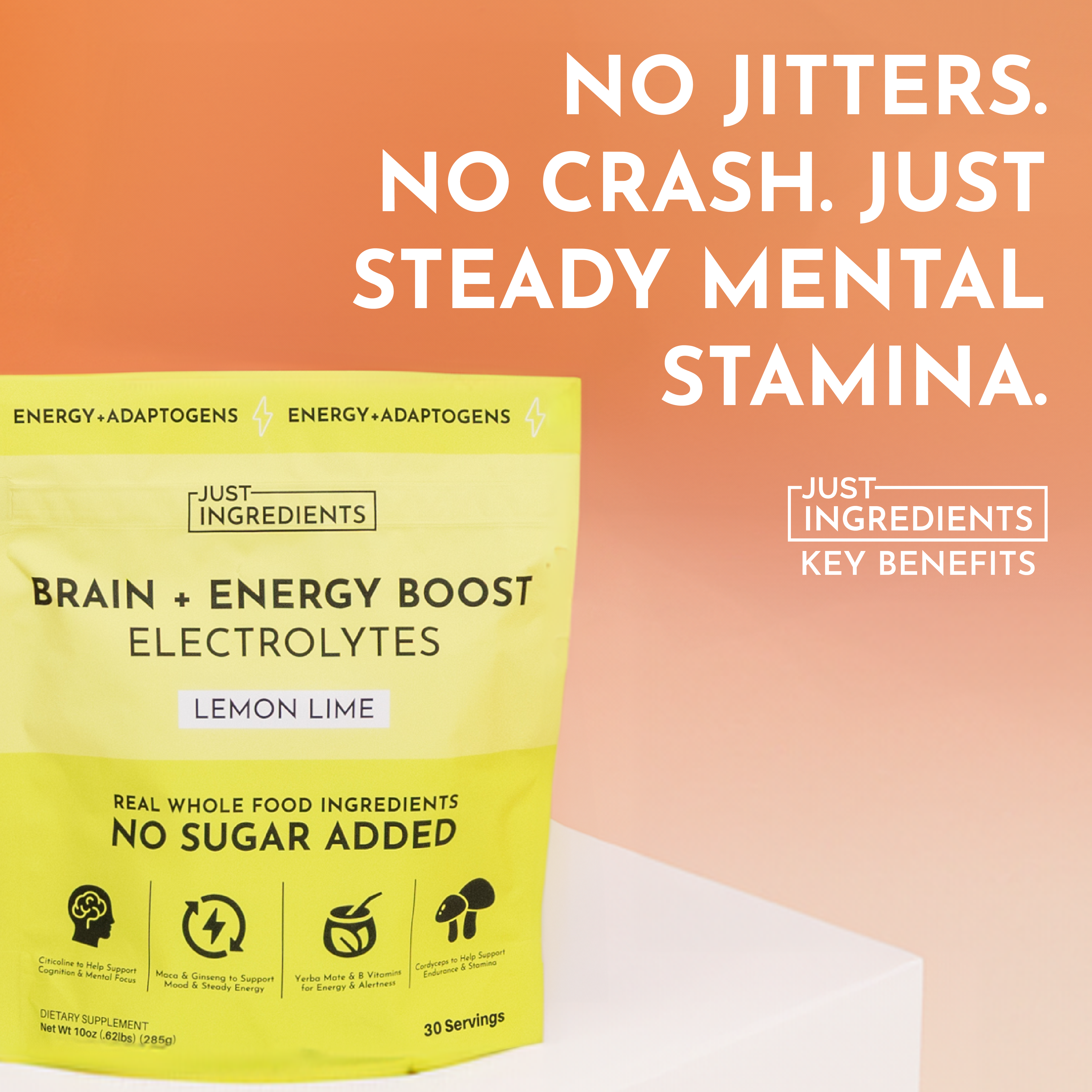 Brain + Energy Boost Lemon Lime & Electrolytes