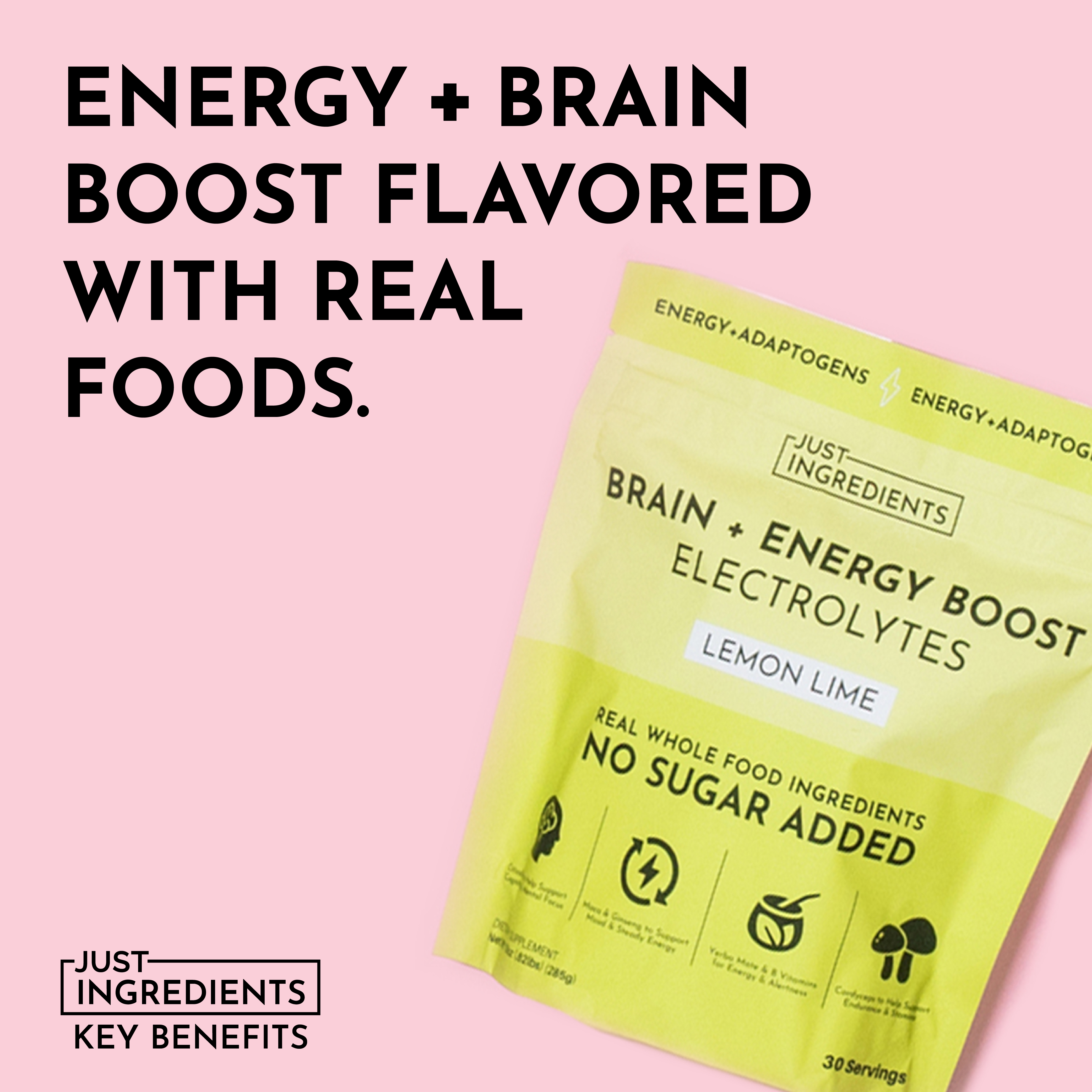 Brain + Energy Boost Lemon Lime & Electrolytes
