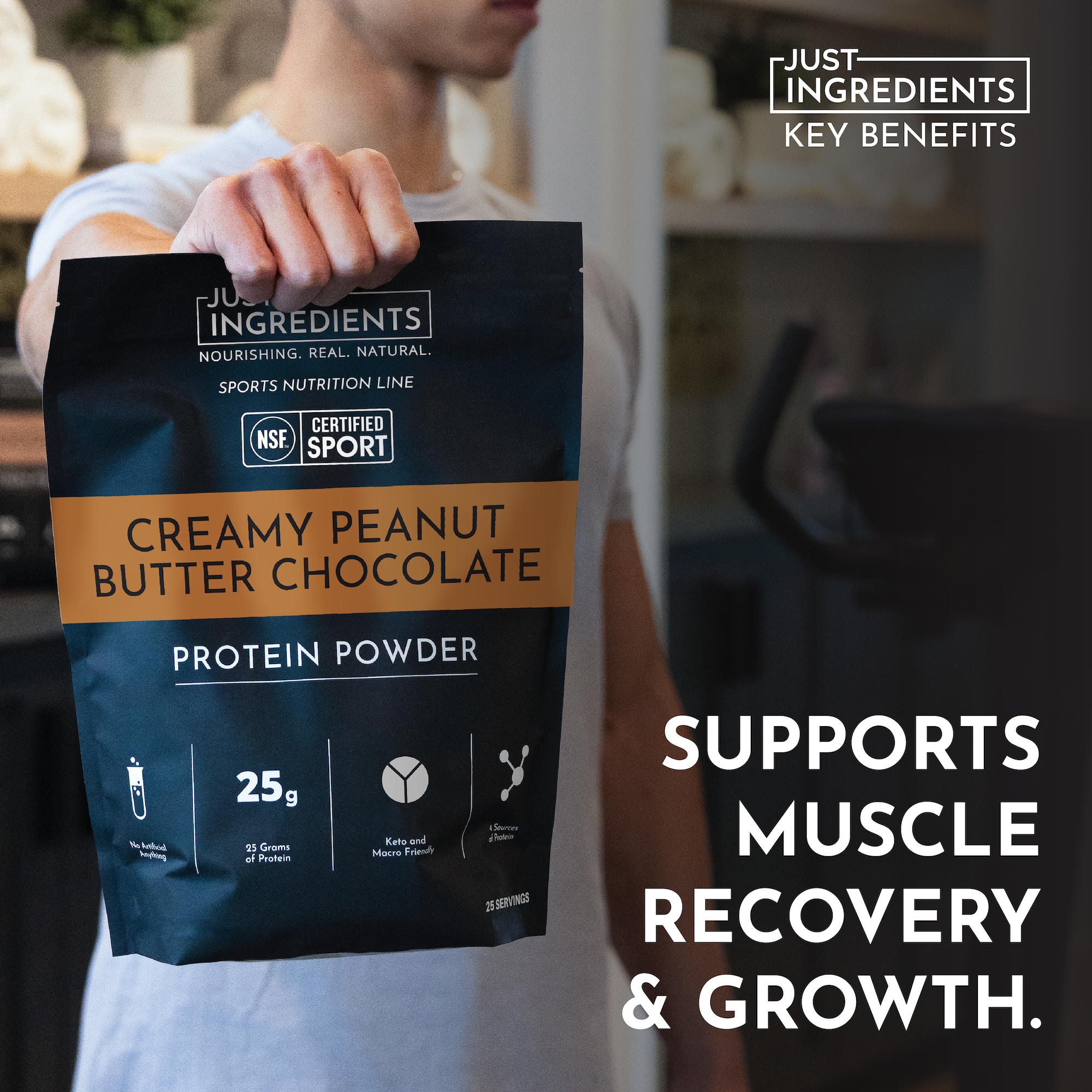 Creamy Peanut Butter Chocolate Protein Powder - NSF