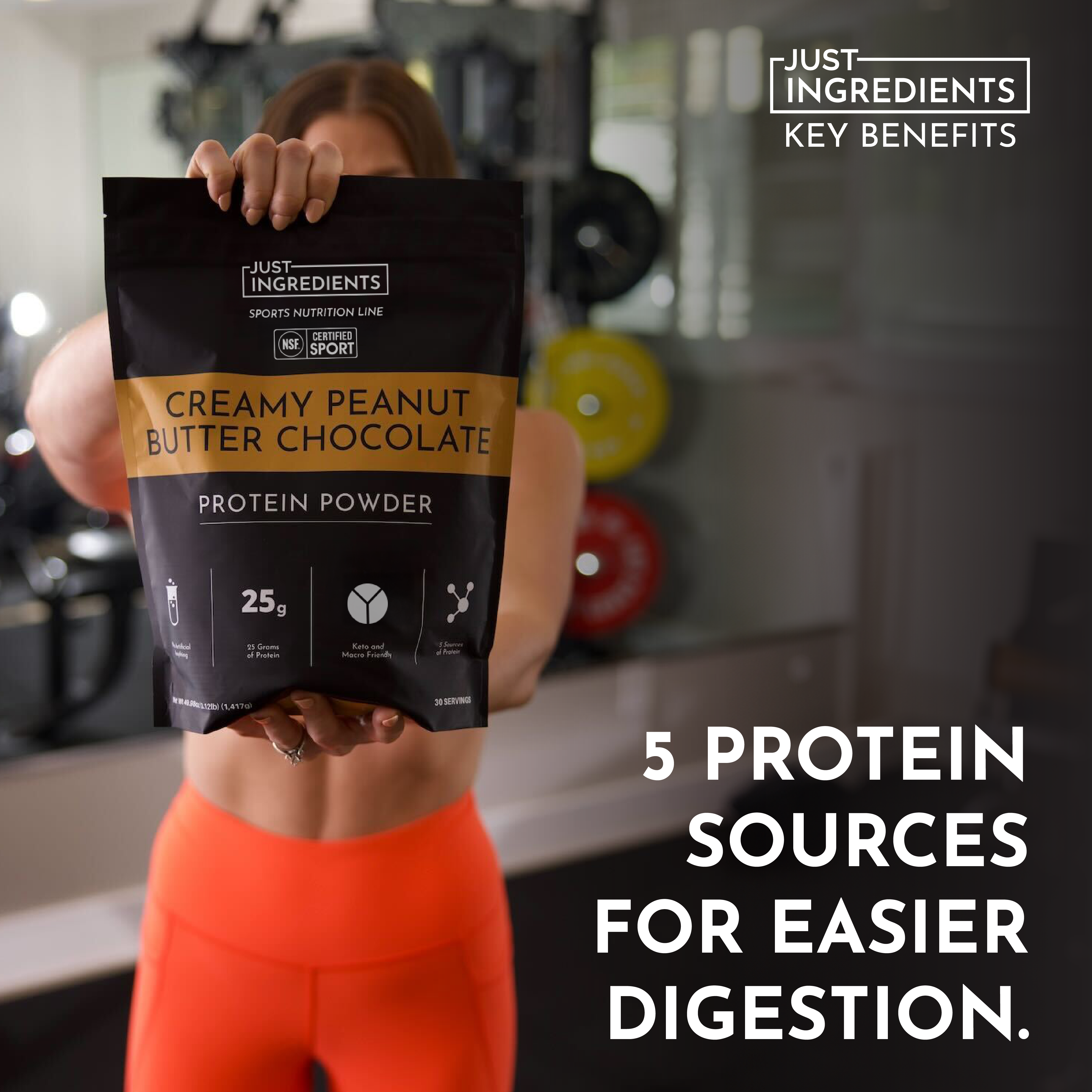Creamy Peanut Butter Chocolate Protein Powder - NSF