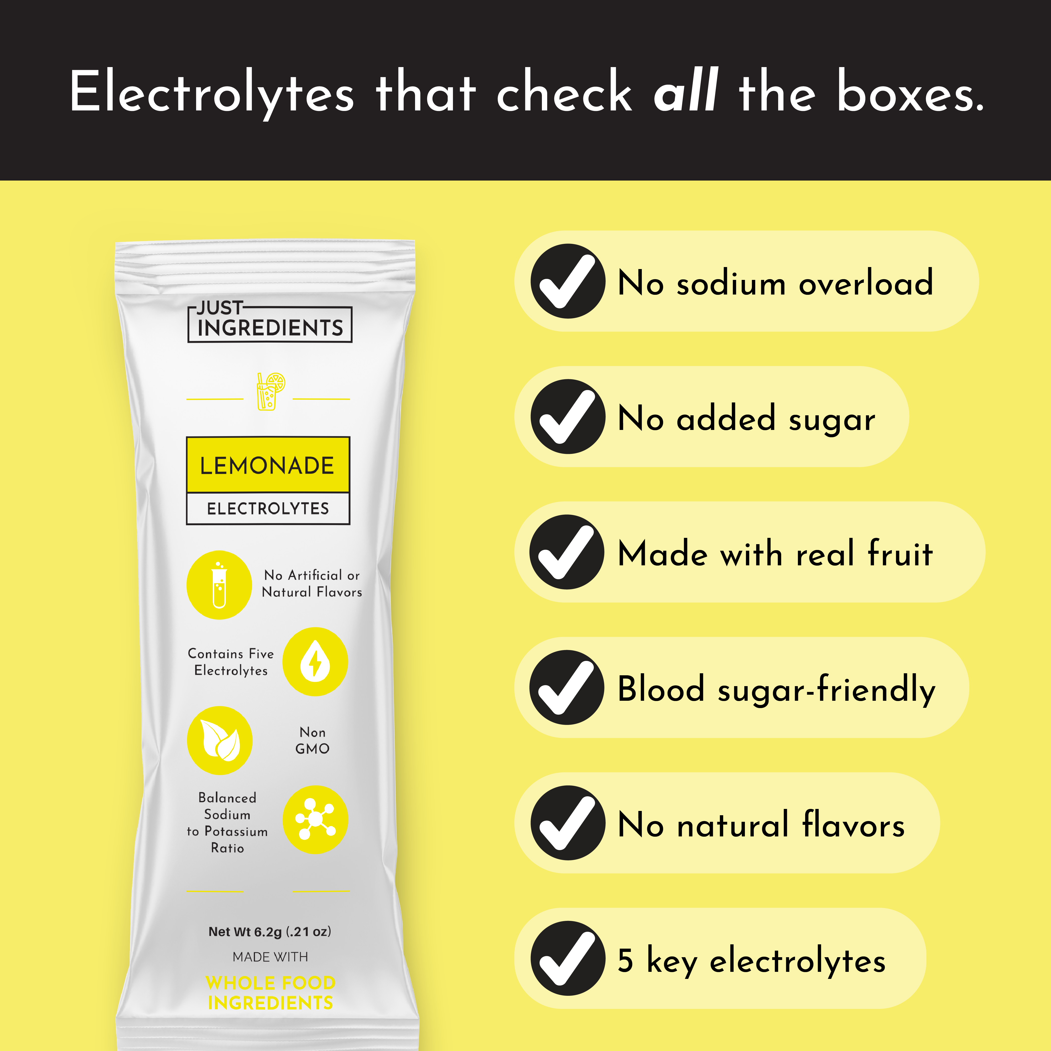 Lemonade Electrolytes Stick