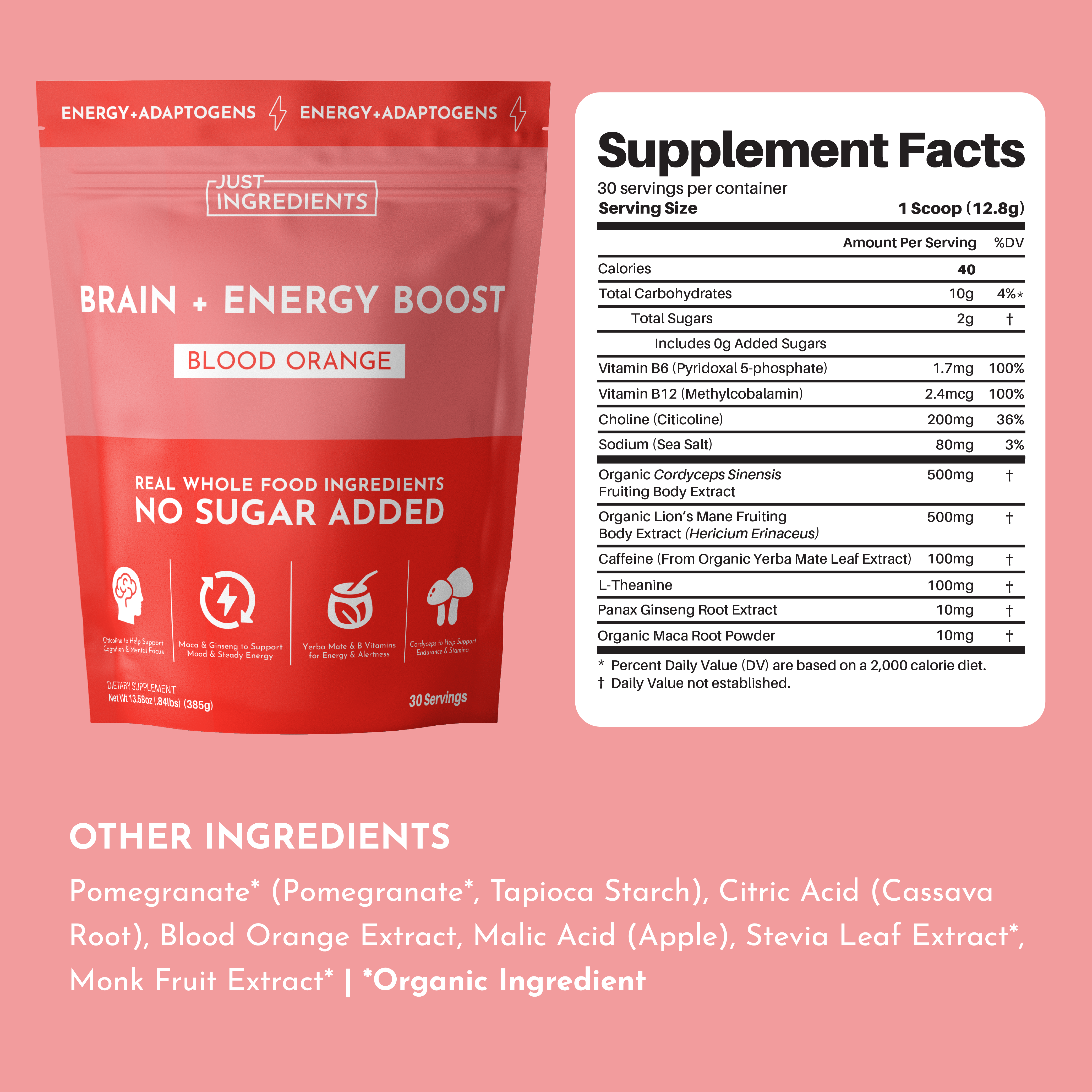 Brain + Energy Boost Blood Orange