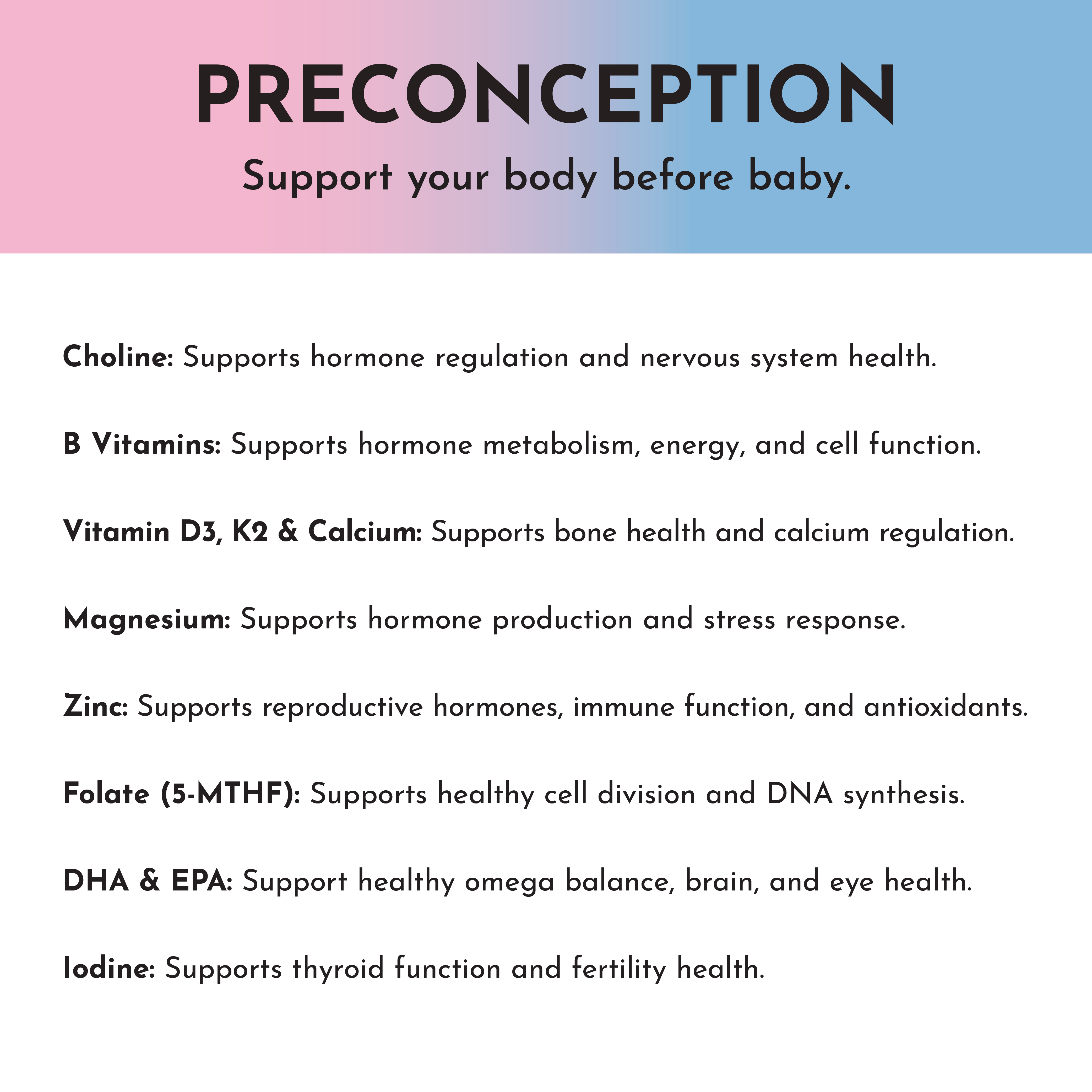 Prenatal & Postnatal + DHA