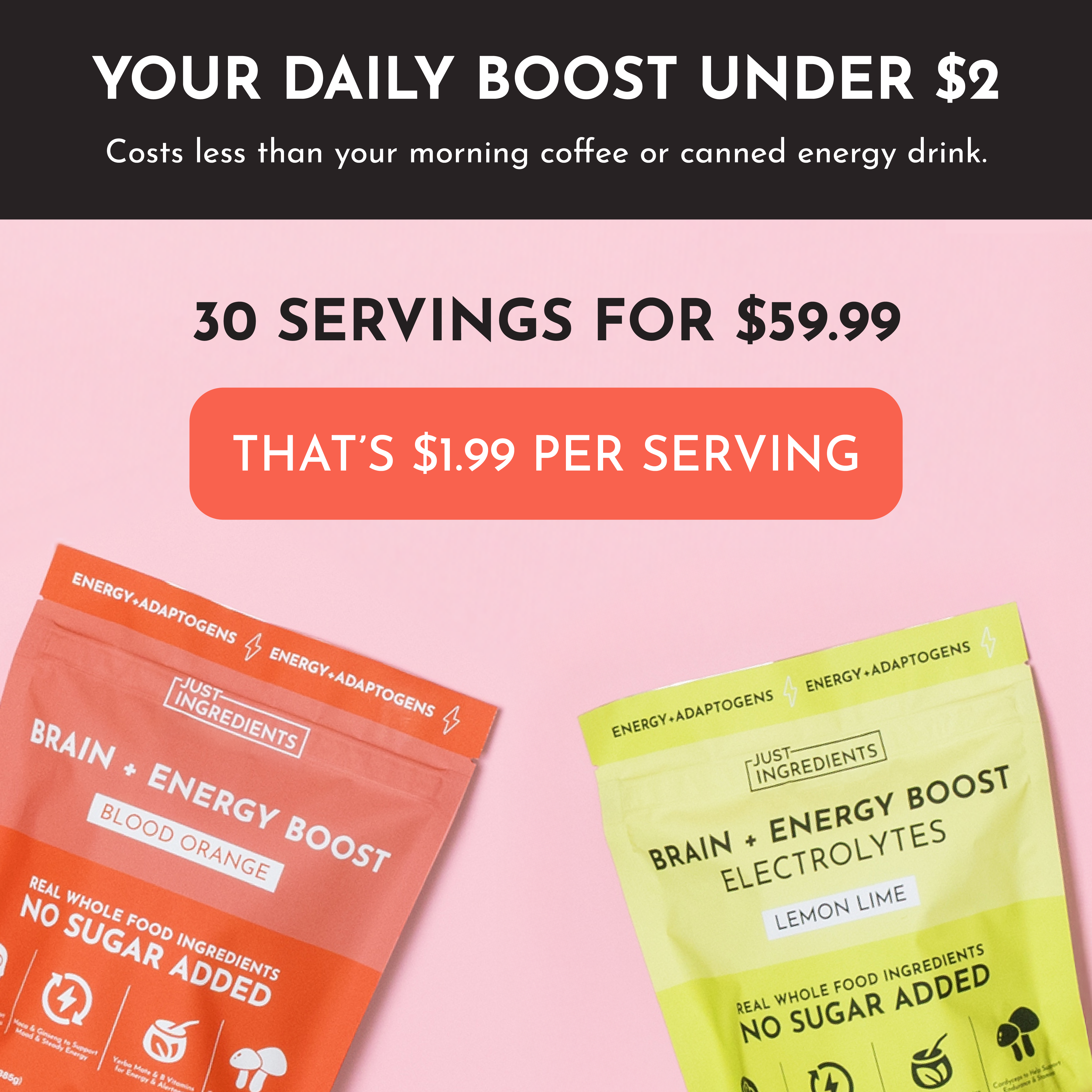 Brain + Energy Boost Blood Orange