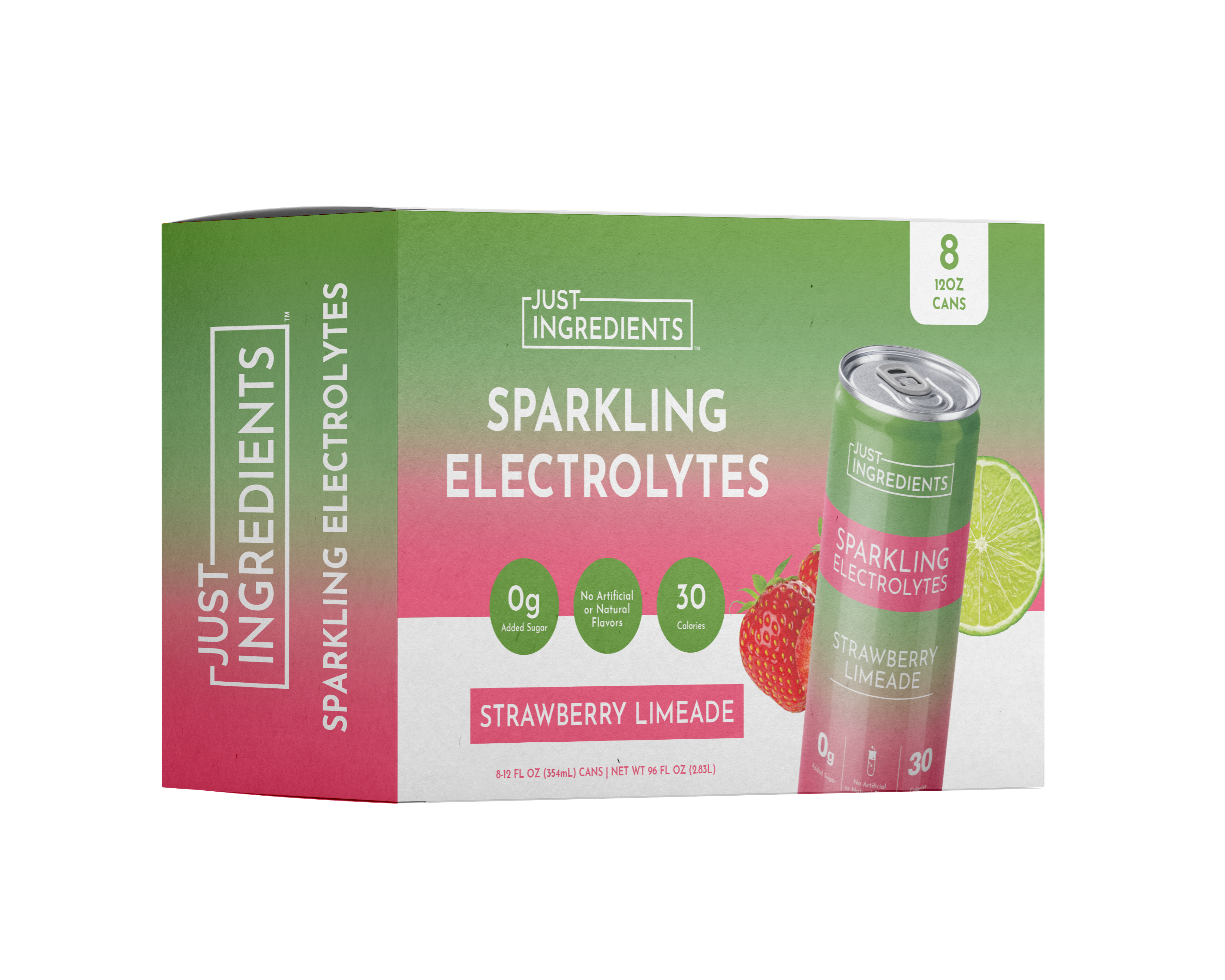 Strawberry Limeade Sparkling Electrolytes (8 pack)
