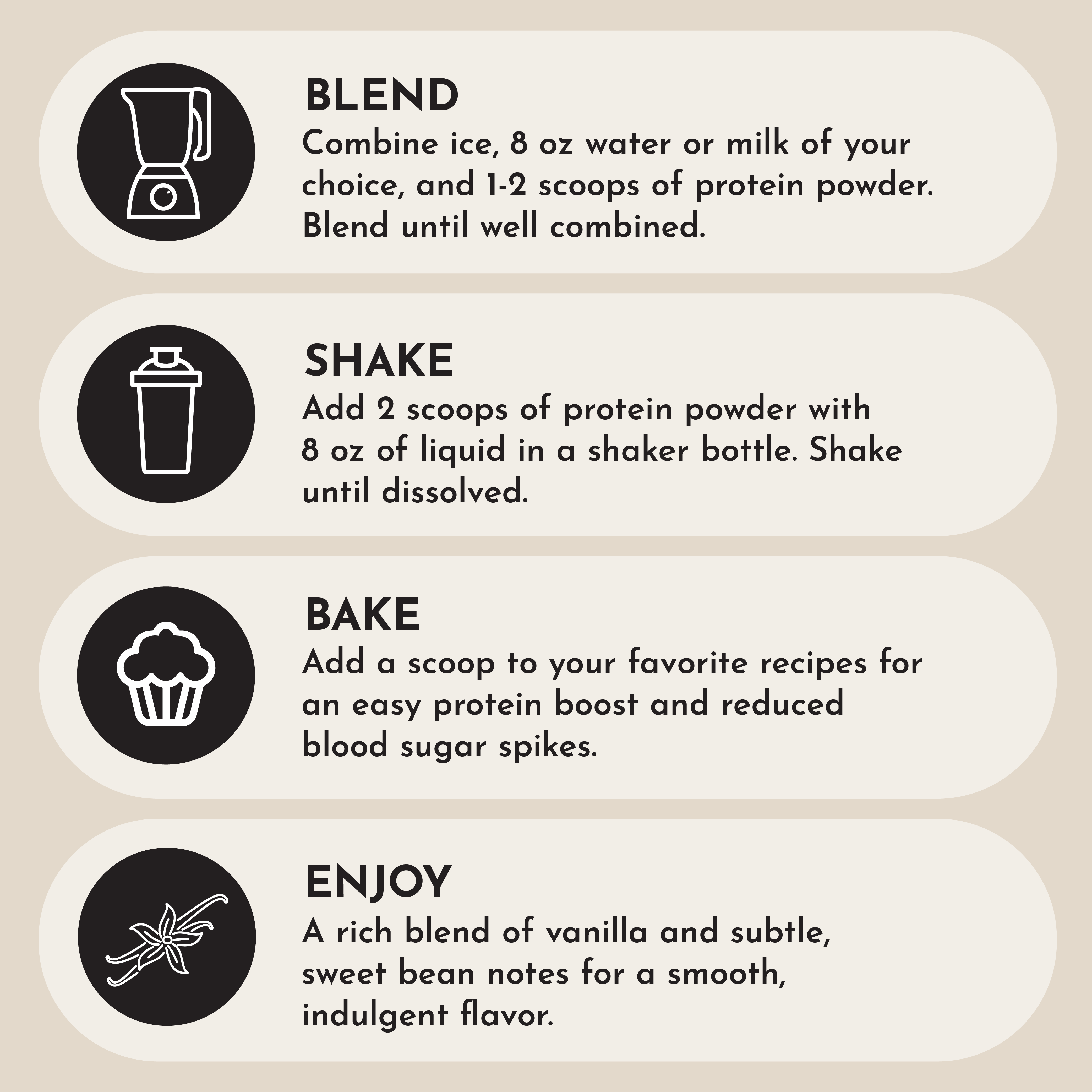 Vegan Vanilla Bean Protein Powder