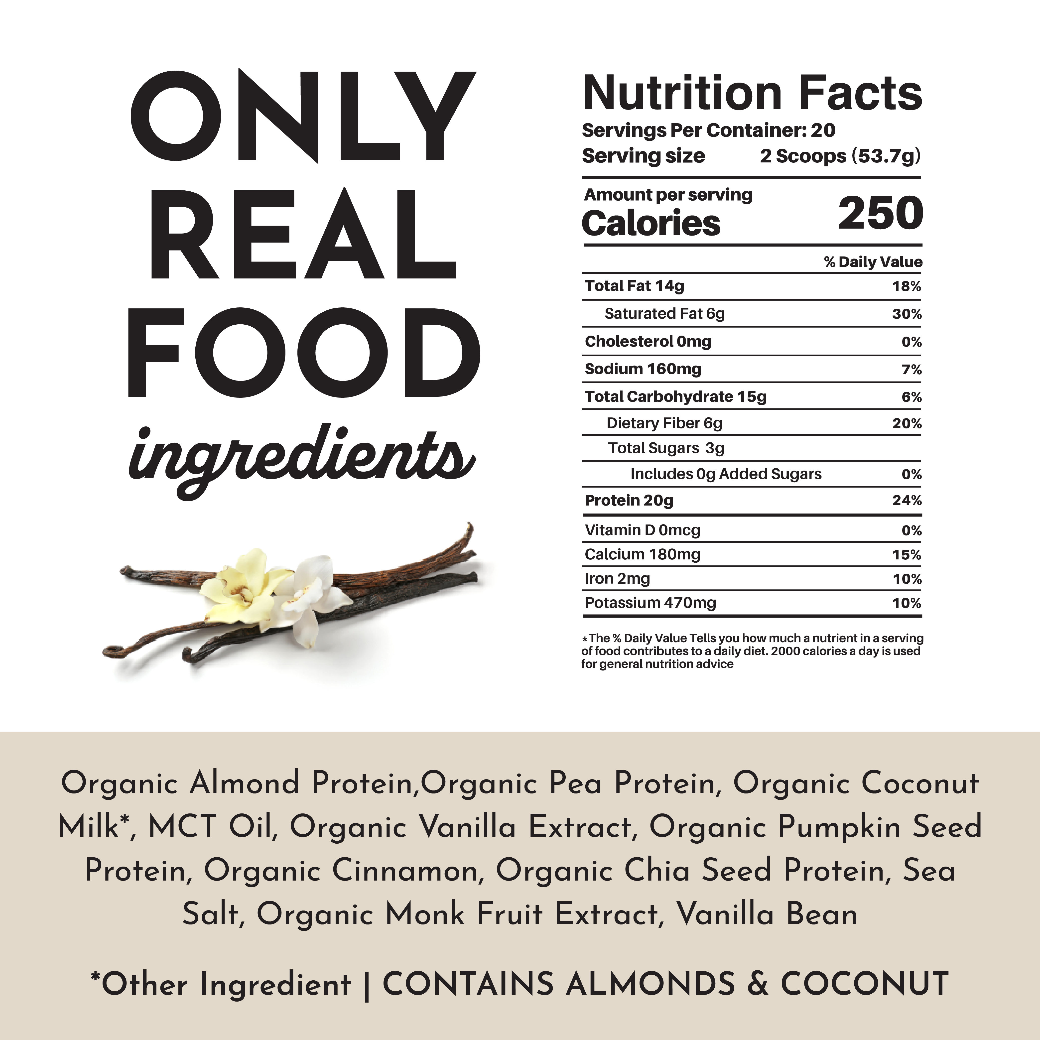 Vegan Vanilla Bean Protein Powder