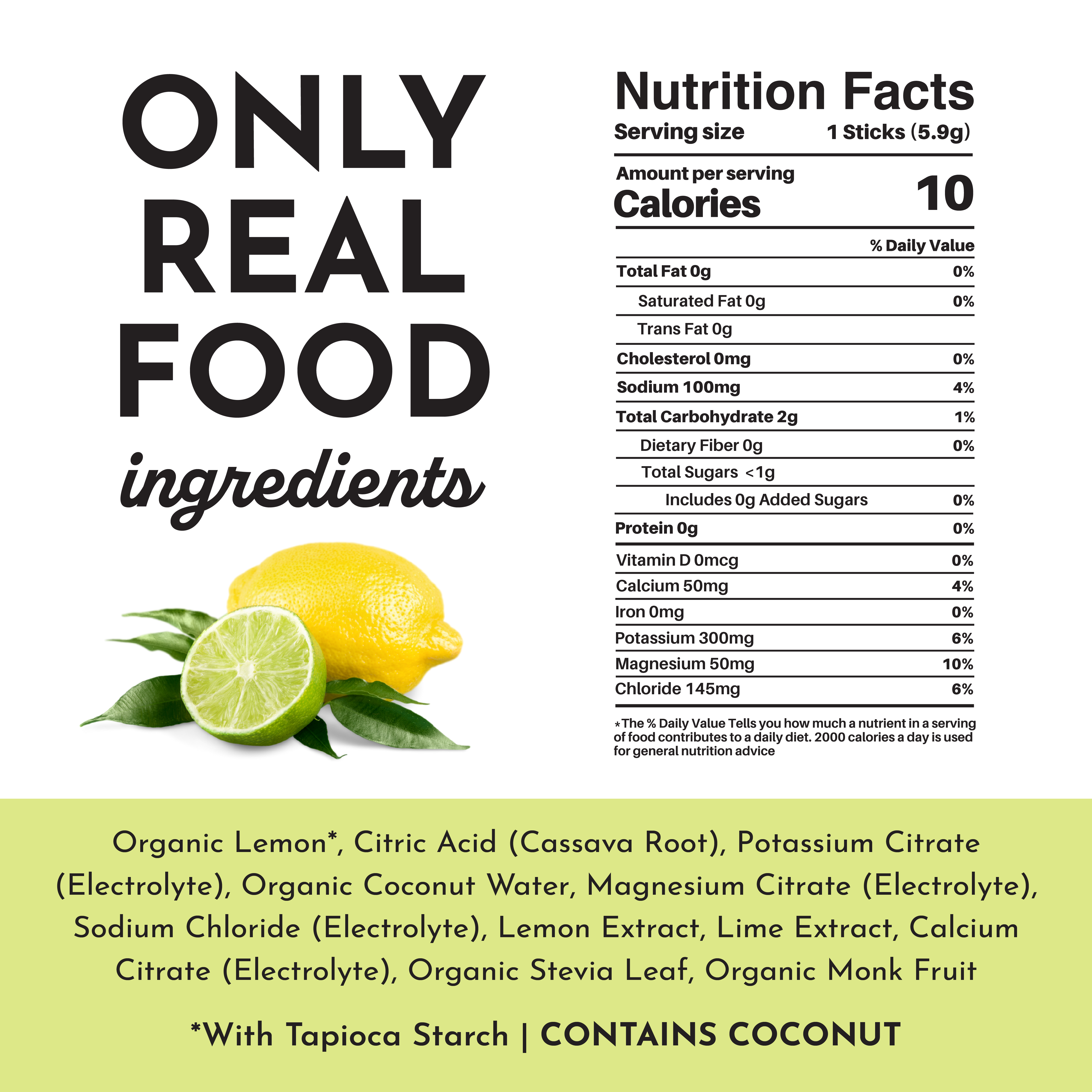 Lemon Lime Electrolytes Stick